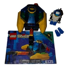 Vintage Lego Aquanauts Lego System 6125 Sea Sprint 9 100% Complete w/ Manual
